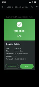 Coupsy 04-success screen